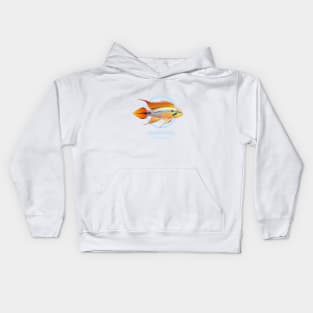 Agassizi Cichlid Kids Hoodie